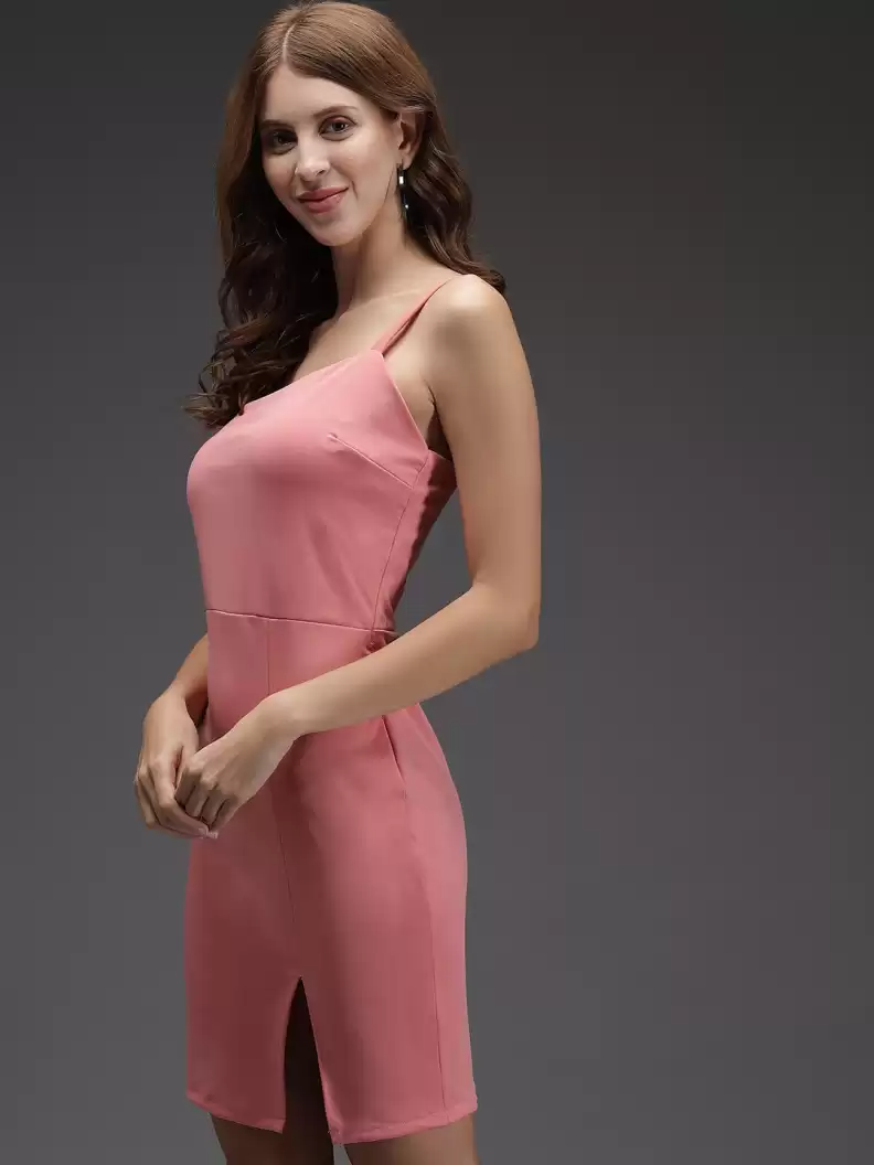 TANDUL  Women Bodycon Pink Dress