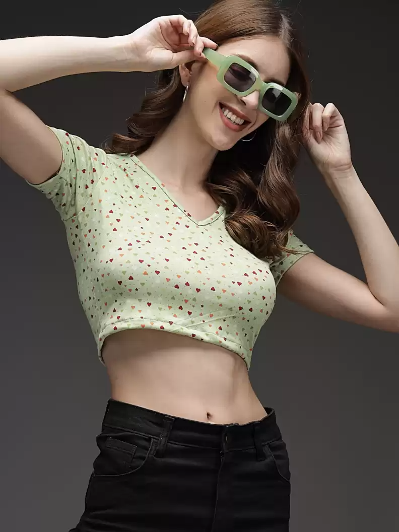 TANDUL  Casual Regular Sleeves Printed Women Multicolor Top