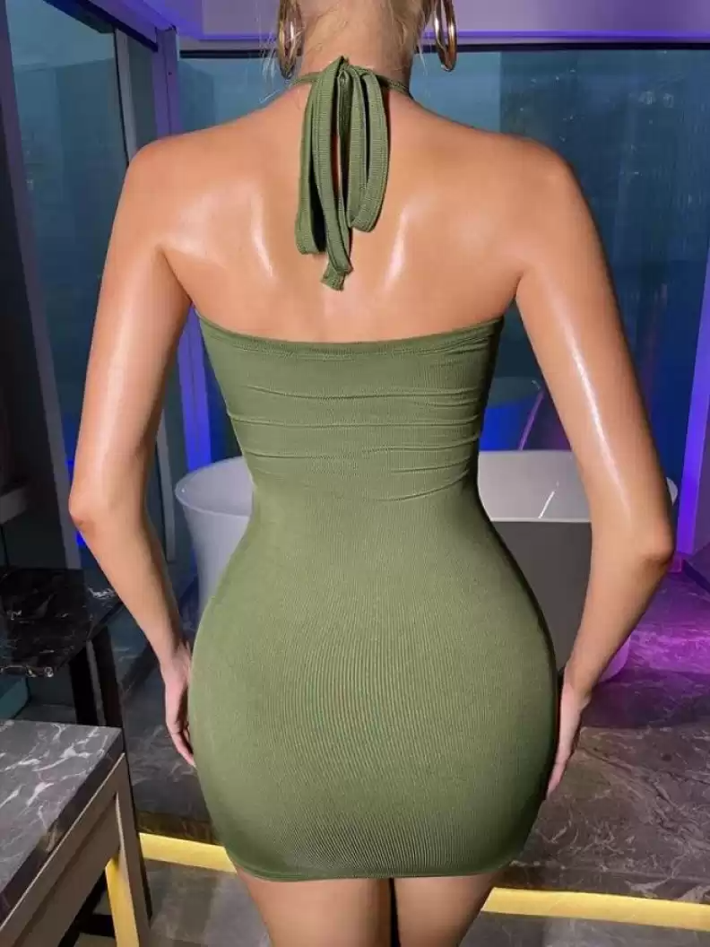 TANDUL  Women Bodycon Green Dress