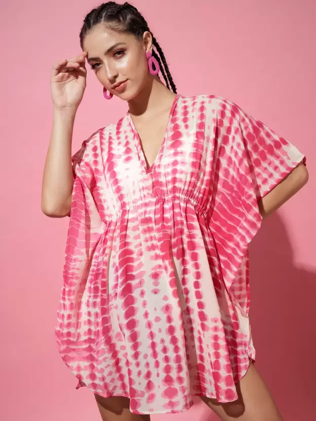 TANDUL  Printed Georgette Women Kaftan