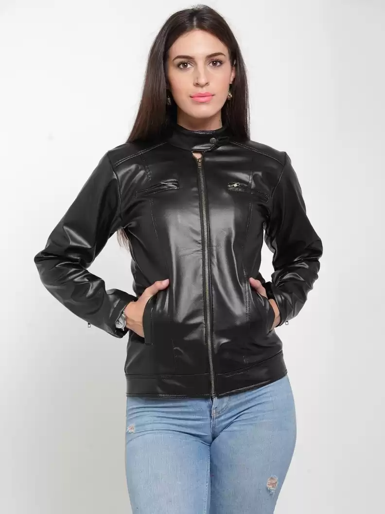 TANDUL  Full Sleeve Solid Women Riding Jacket