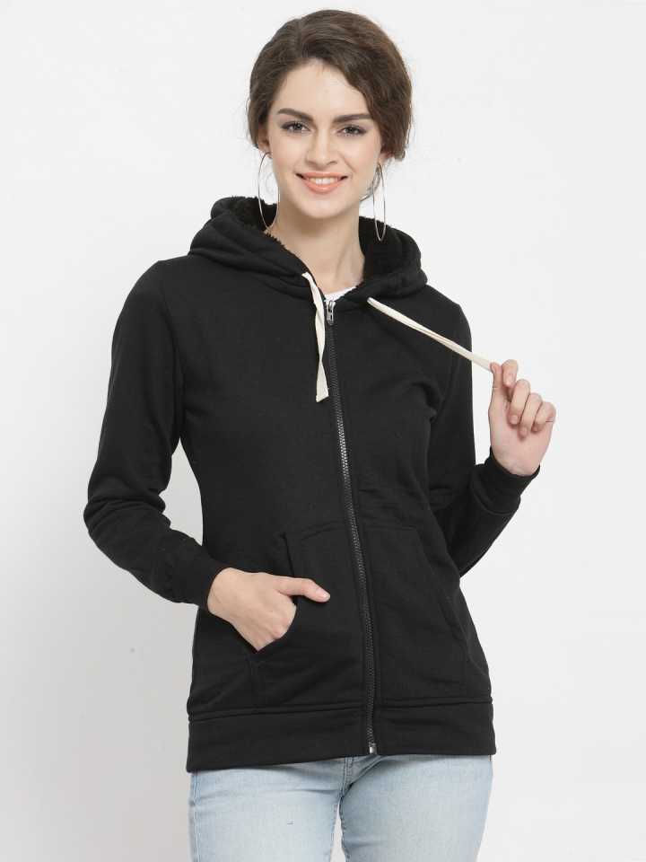 Full Sleeve Solid Women Casual Jacket