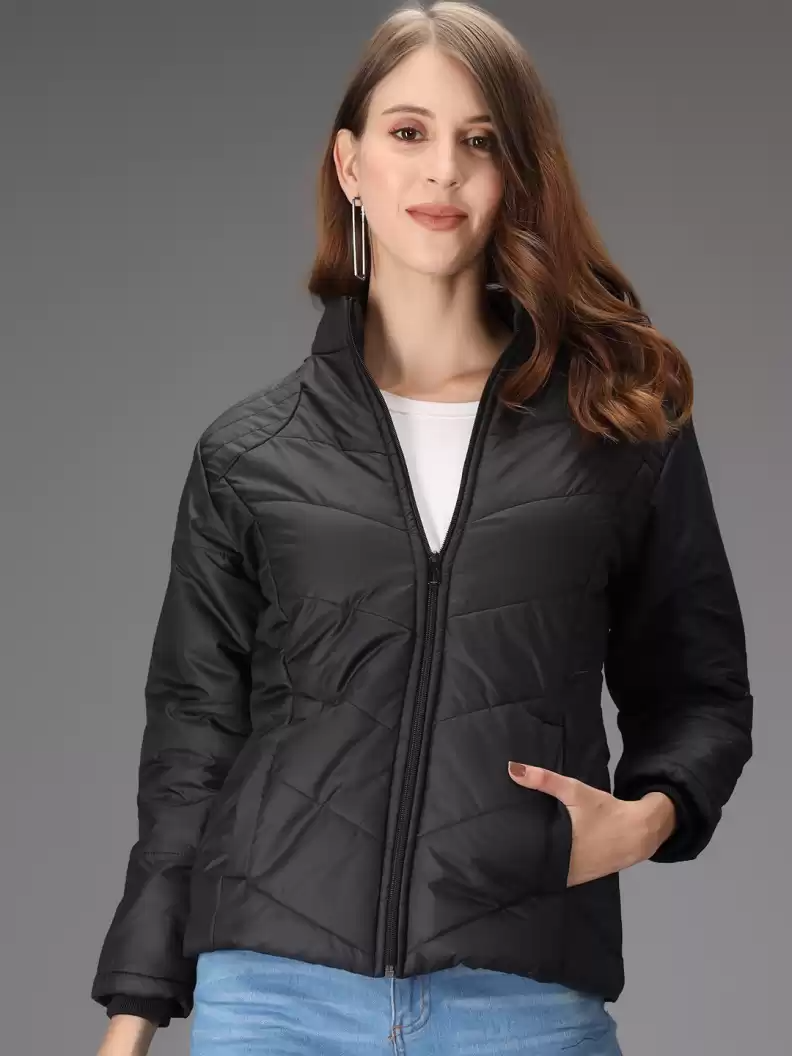 TANDUL  Full Sleeve Solid Women Bomber Jacket