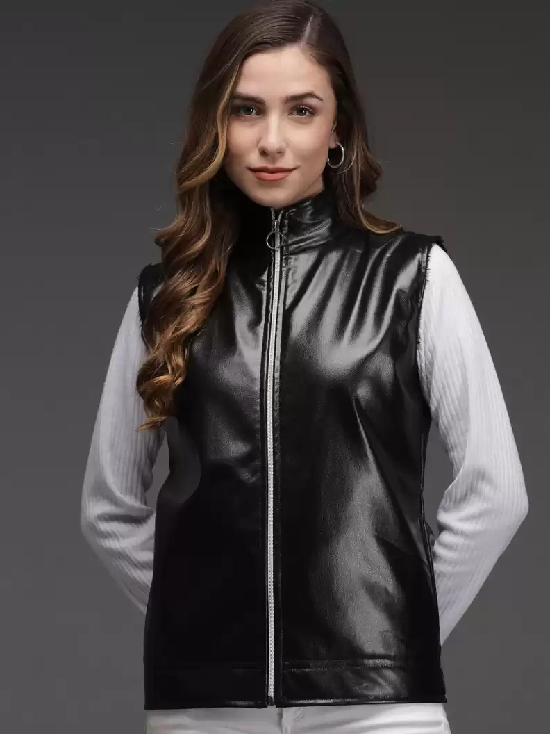 TANDUL  Sleeveless Solid Women Jacket