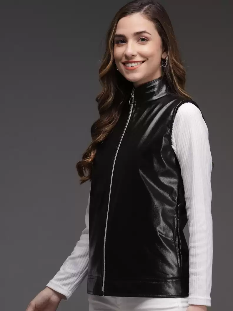 TANDUL  Sleeveless Solid Women Jacket