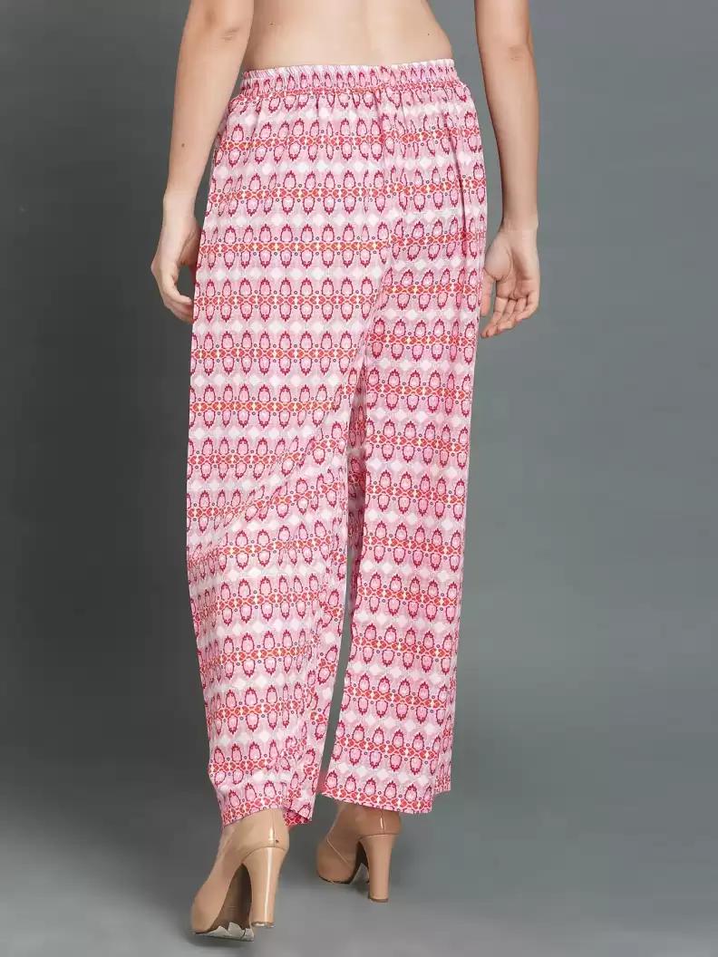 TANDUL  Regular Fit Women Multicolor Crepe Trousers