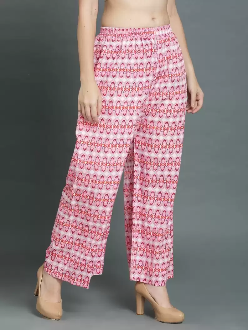 TANDUL  Regular Fit Women Multicolor Crepe Trousers