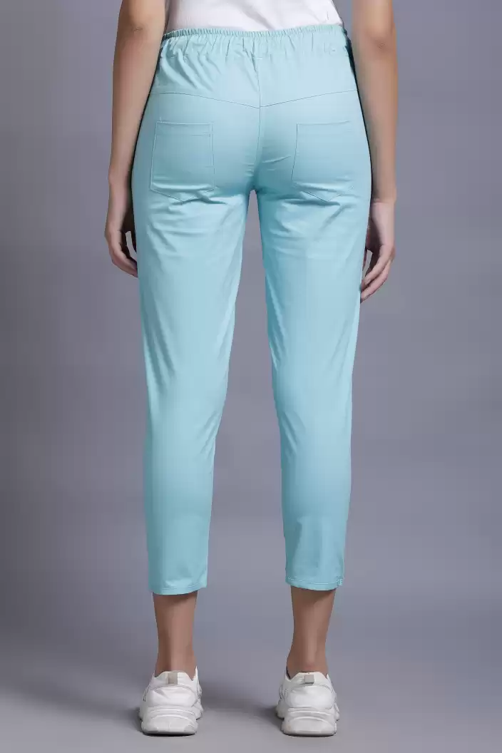 TANDUL  Regular Fit Women Light Blue Lycra Blend Trousers